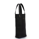 Tan Leather Goods - Vinot Wine Bag | Black - KaryKase