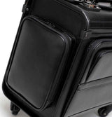 Tosca Leather Pilot case 4 Wheels | Black - KaryKase