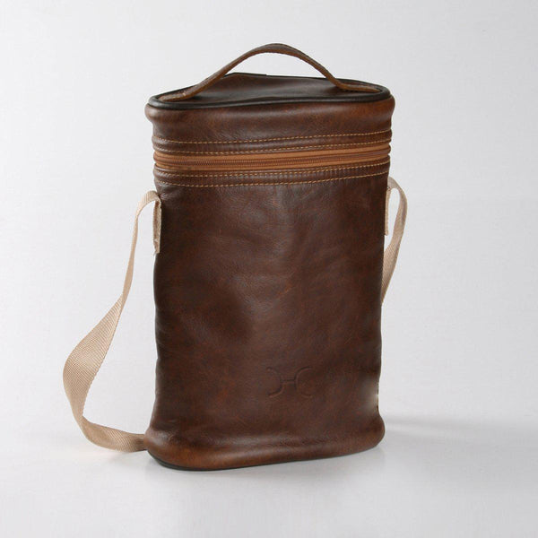 Thandana Leather Wine Cooler Double Carry Bag - KaryKase