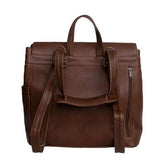 Mally Bebe Leather Baby Backpack | Saddle - KaryKase