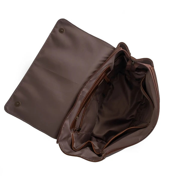 Mally Bebe Leather Baby Backpack | Saddle - KaryKase