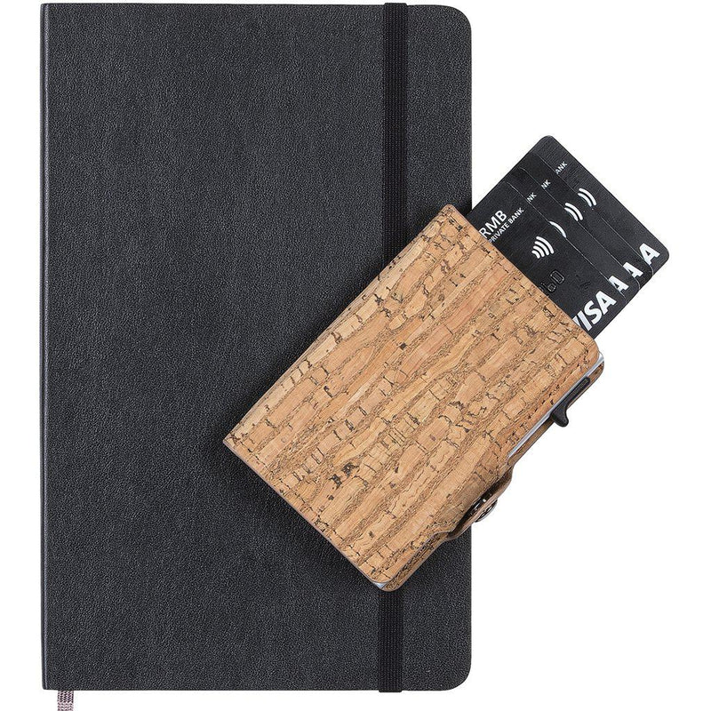 EaziCard RFID Cork 3 Wallet | Silver - KaryKase