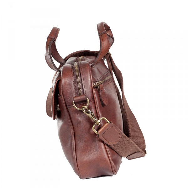 Melvill & Moon Leather iPad Bag | Brown - KaryKase