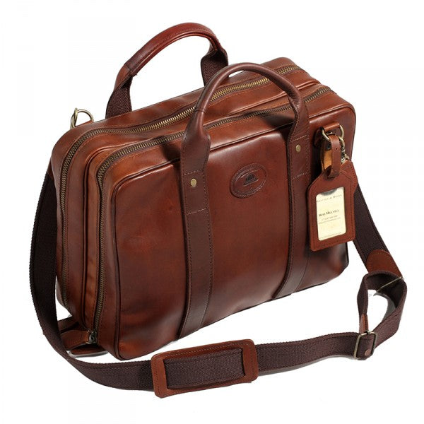 Melvill & Moon Leather Laptop Bag | Brown - KaryKase