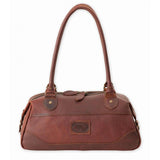 Melvill & Moon Leather Bowling Bag/Handbag | Brown - KaryKase