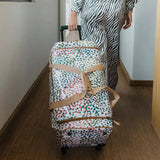 Thandana Laminated Fabric Wheeled Duffel Bag - KaryKase