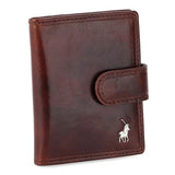 Polo Etosha Leather Card Holder With Tab | Brown - KaryKase