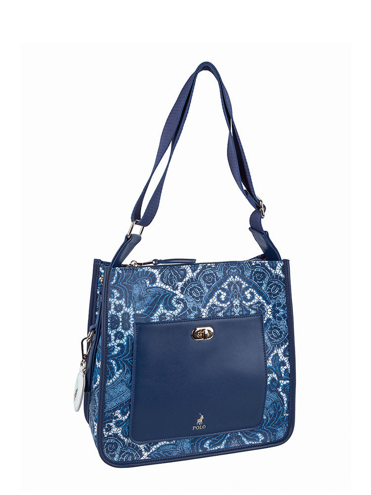 Polo Bedford Hobo Handbag | Navy - KaryKase