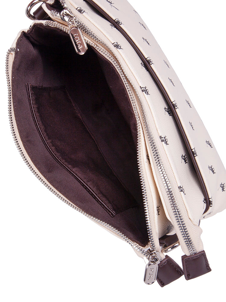 Polo New Classic Double Compartment Sling Bag | Cream - KaryKase