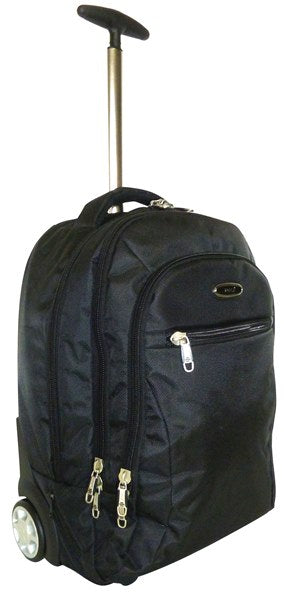 Tosca Deluxe 15" Laptop Trolley Backpack | Black - KaryKase