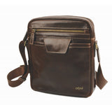 Adpel Lucca Leather Messenger Bag | Brown - KaryKase